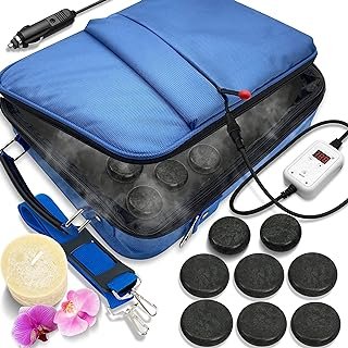 SereneLife Massage Stone Warmer Set - Electric Spa Hot Stones Massager